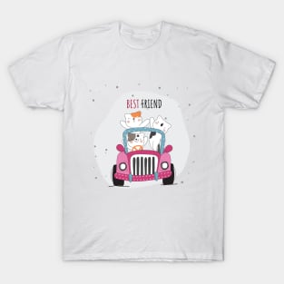 Cute Cats Best Friend T-Shirt